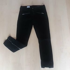 GAP black velour skinny pants